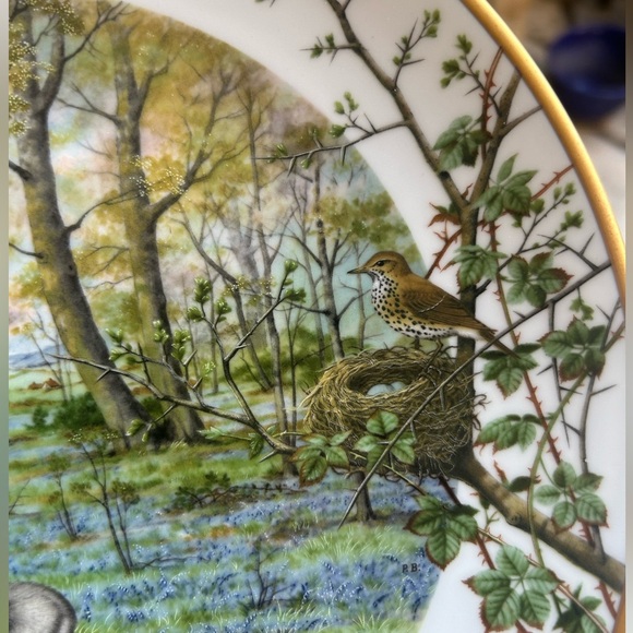 The Woodlands in April" by Peter Banett 1979 Limited Edition collectors plate - Picture 2 of 12